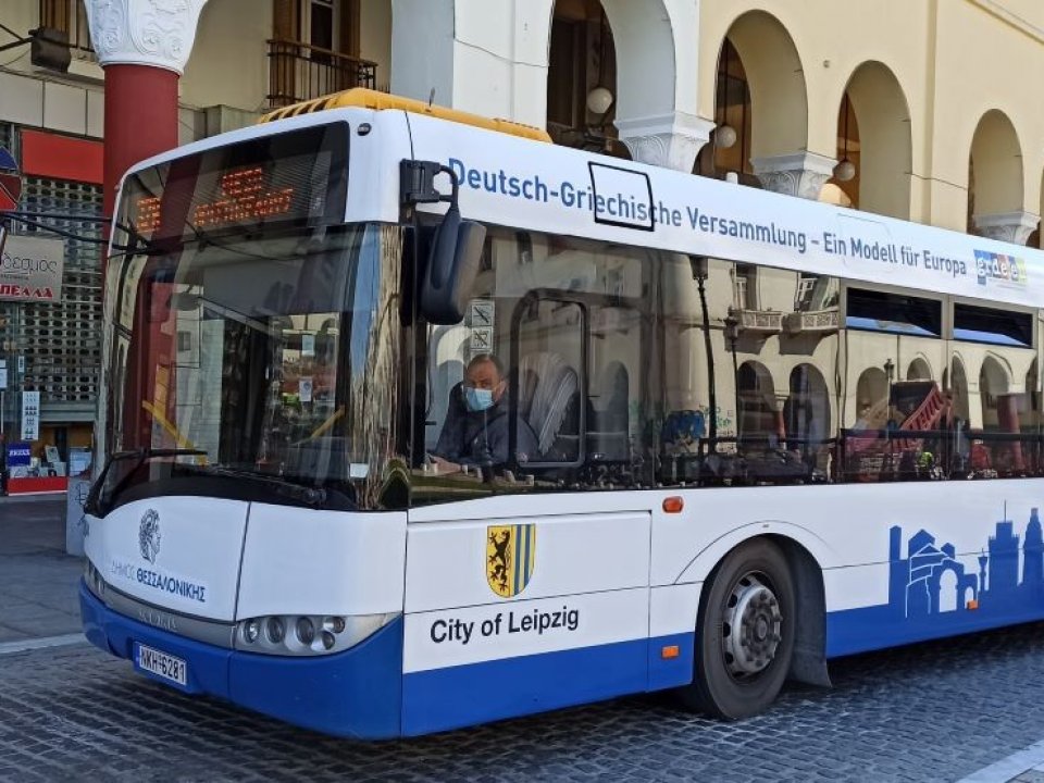 Überführung der letzten Leipziger Busse an die Stadt Thessaloniki abgeschlossen